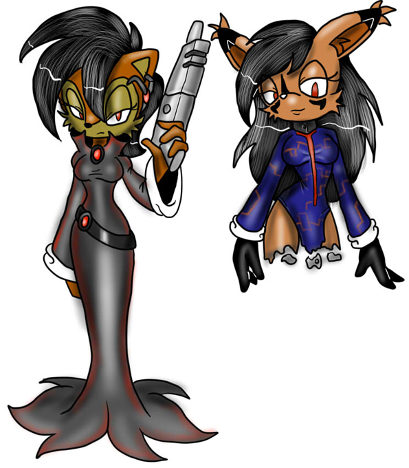 Dark Legion Sally and Nicole by ChaosCroc on DeviantArt