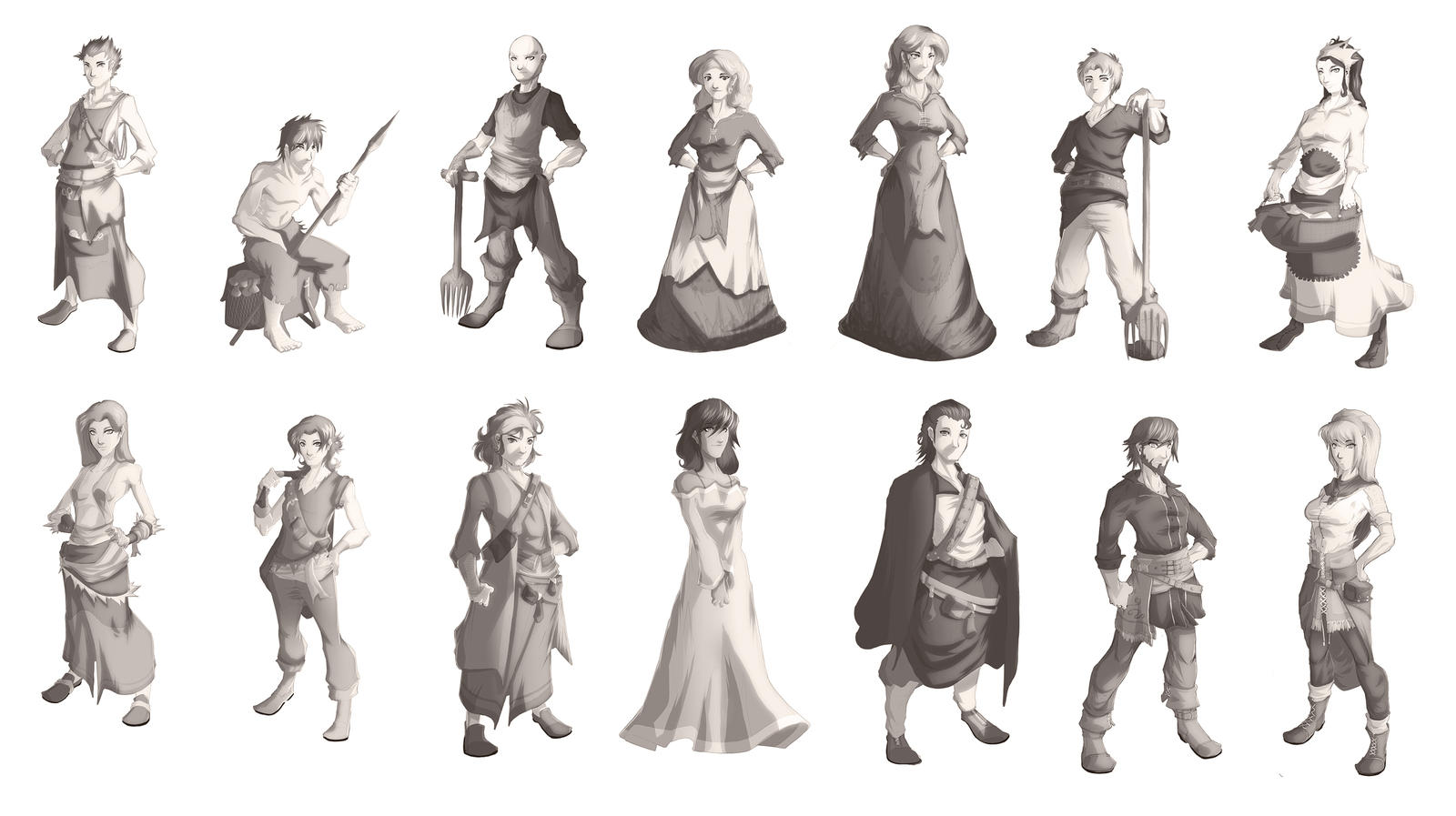 Commoners Concepts by MoonFX on DeviantArt