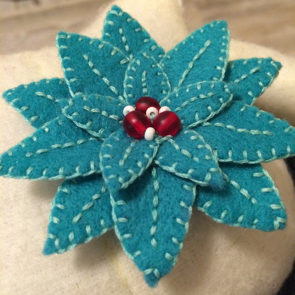 flower brooch