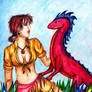 Girl and Dragon