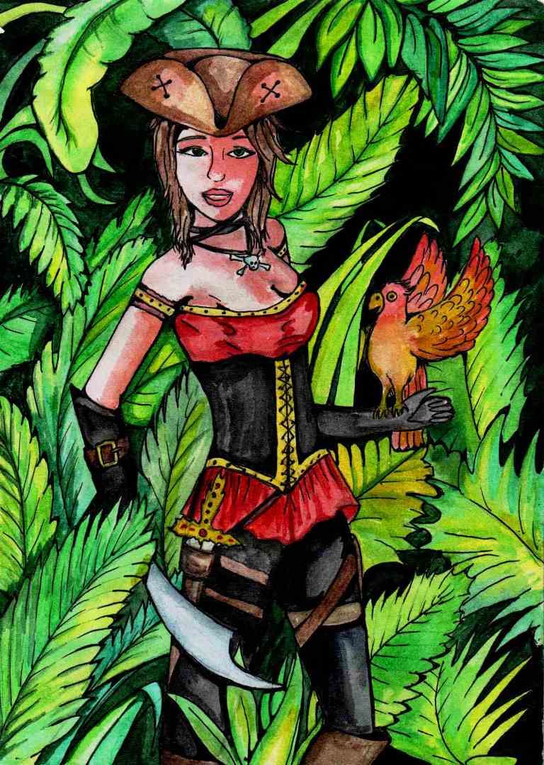 Pirate in the jungle.