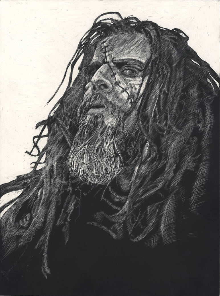 Rob Zombie Scratchboard 2