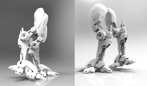 legs of mech tutorial - back and side view.