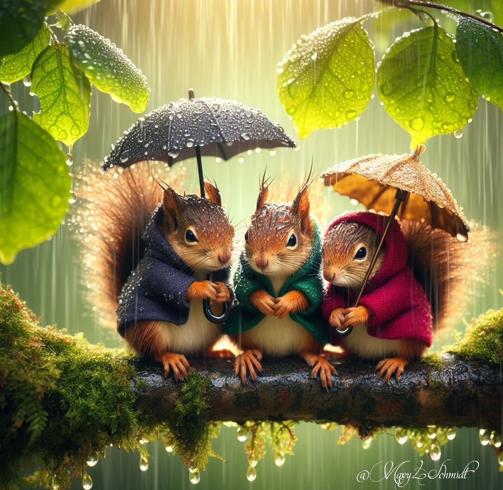Squirrel Deviantart Squirrels and Rain by MSchmidtProductions on DeviantArt