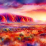 Ayers Rock Watercolor