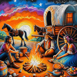 Fantasy TravelingGypsies Gypsy AI Sunset