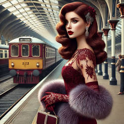 WomanBeautiful WomanSexy Makeup AI Noir Widow