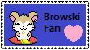 Hataro Browski fan stamp