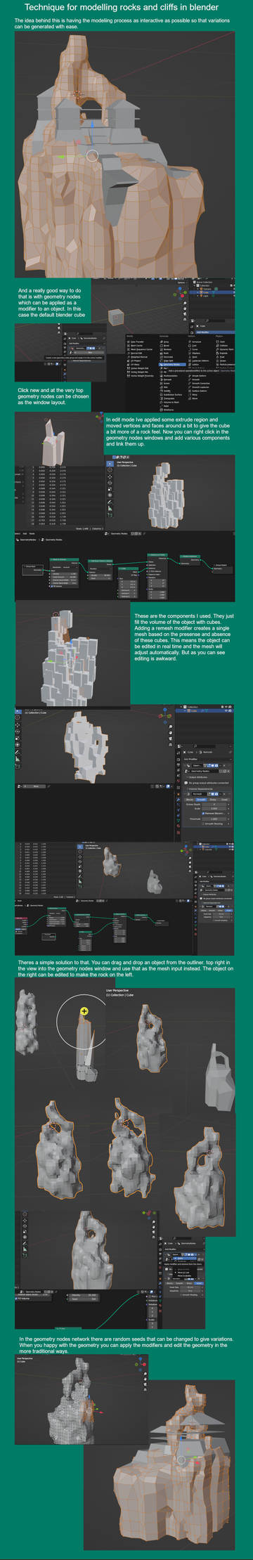 Tutorial rocks and cliffs by keskisan on DeviantArt