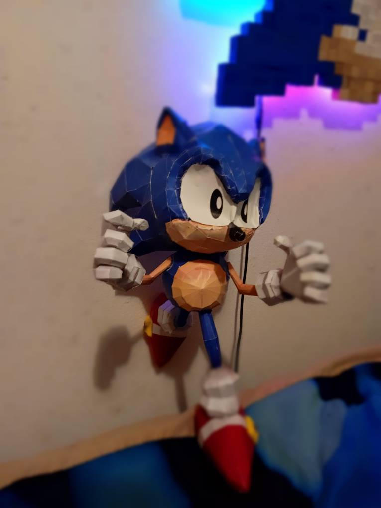 Paper craft sonic by shymama4ever on DeviantArt