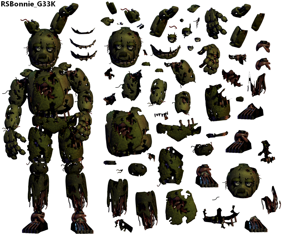 Ultimate Springtrap Fnaf3 Resources by RSBonnie-G33K on DeviantArt