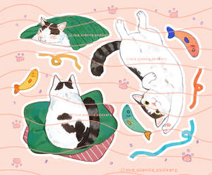 Sticker sheet commission Osi cat