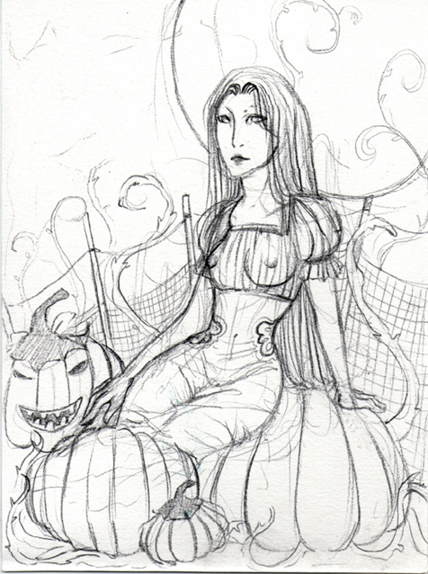 Halloween Sketch- Salacia