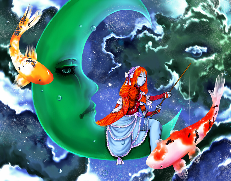 The green moon by Tori-Fan