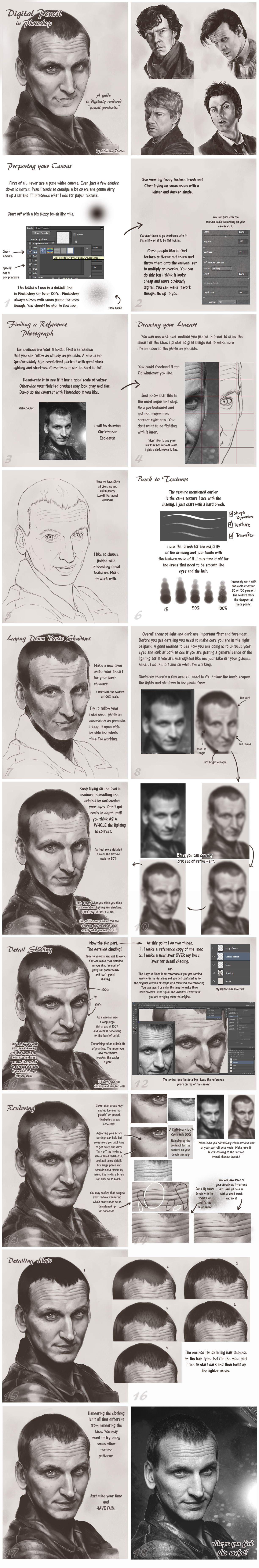 Tutorial: Digital Pencil Portraits