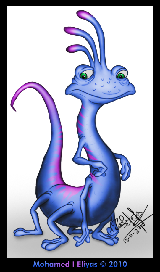 PIXAR Randall Digital Painting