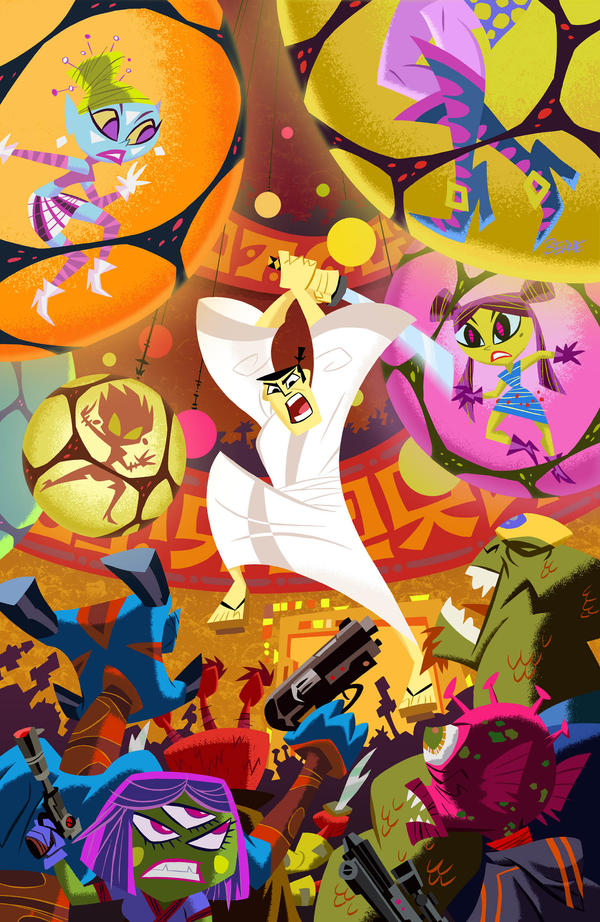 Samurai Jack Rave Deviantart Samurai Jack Classics Vol 2 Cover by cretineb on DeviantArt