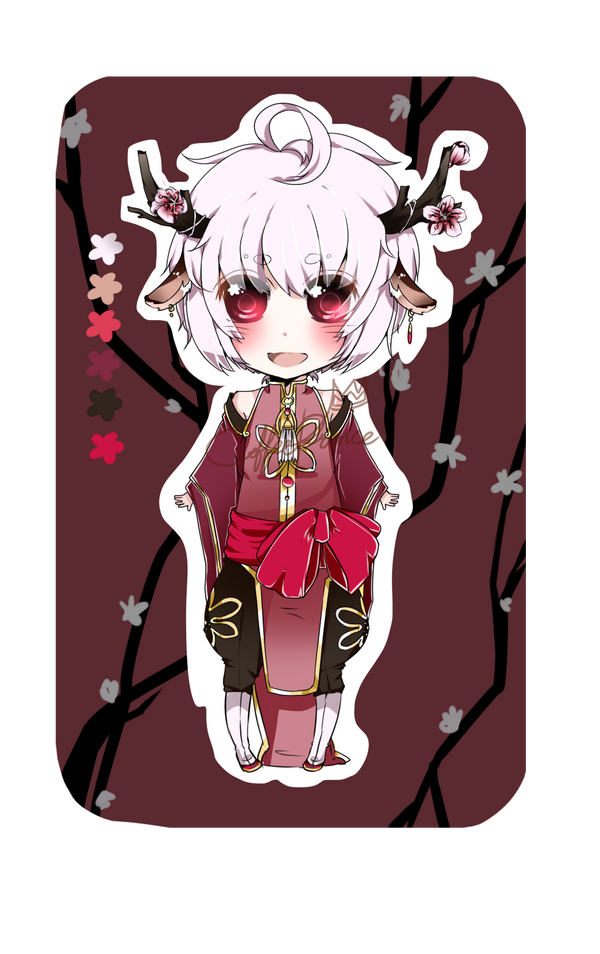 Adopt Auction: Plum blossom deer [CLOSED ]