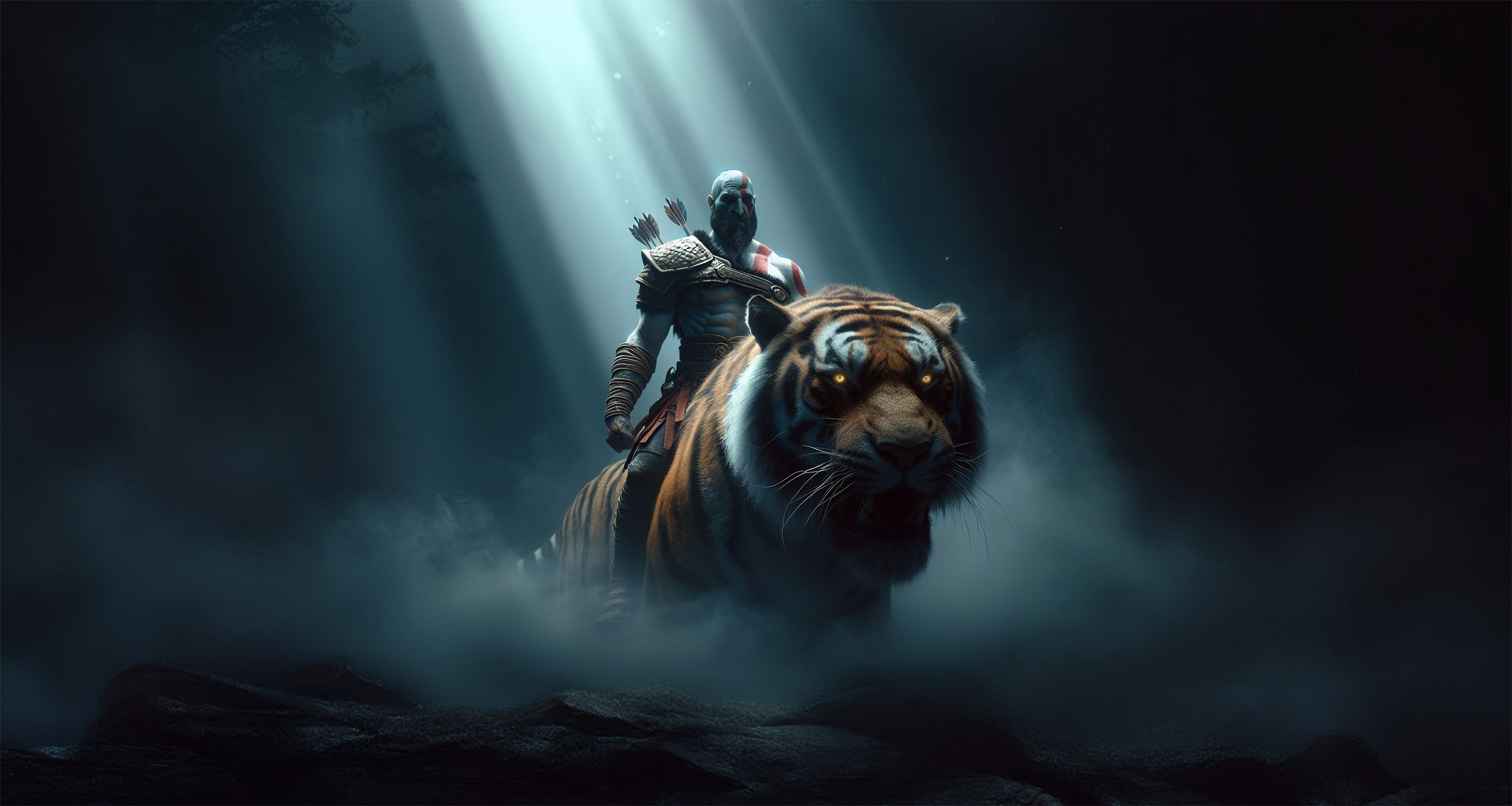 Kratos and the Tiger King