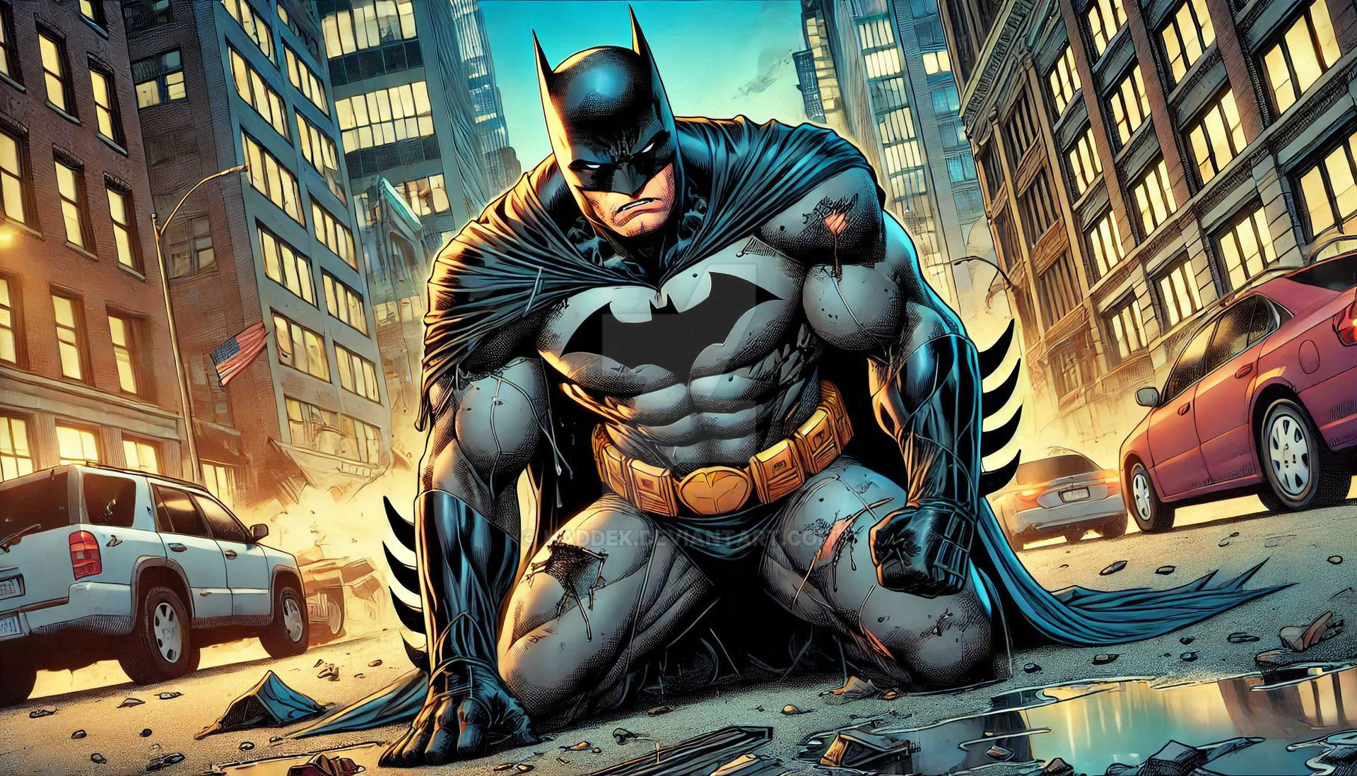 Sagging Batman Batman - Damaged by haddek on DeviantArt