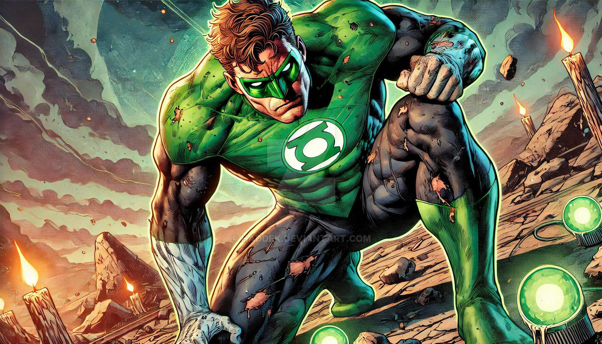 Green Lantern - Damaged