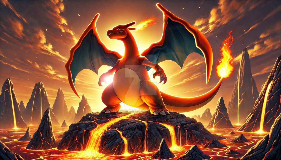 Charizard Raging Charizard - Fire Storm by haddek on DeviantArt