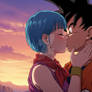 Goku x Bulma - Forbidden Bonds Under the Sunset