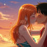Luffy and Nami - Whispers of the Sea