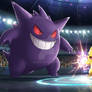 Gengar x Pikachu - Clash of Shadows and Sparks
