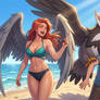 Shayera and Staraptor - Pokmon Justice