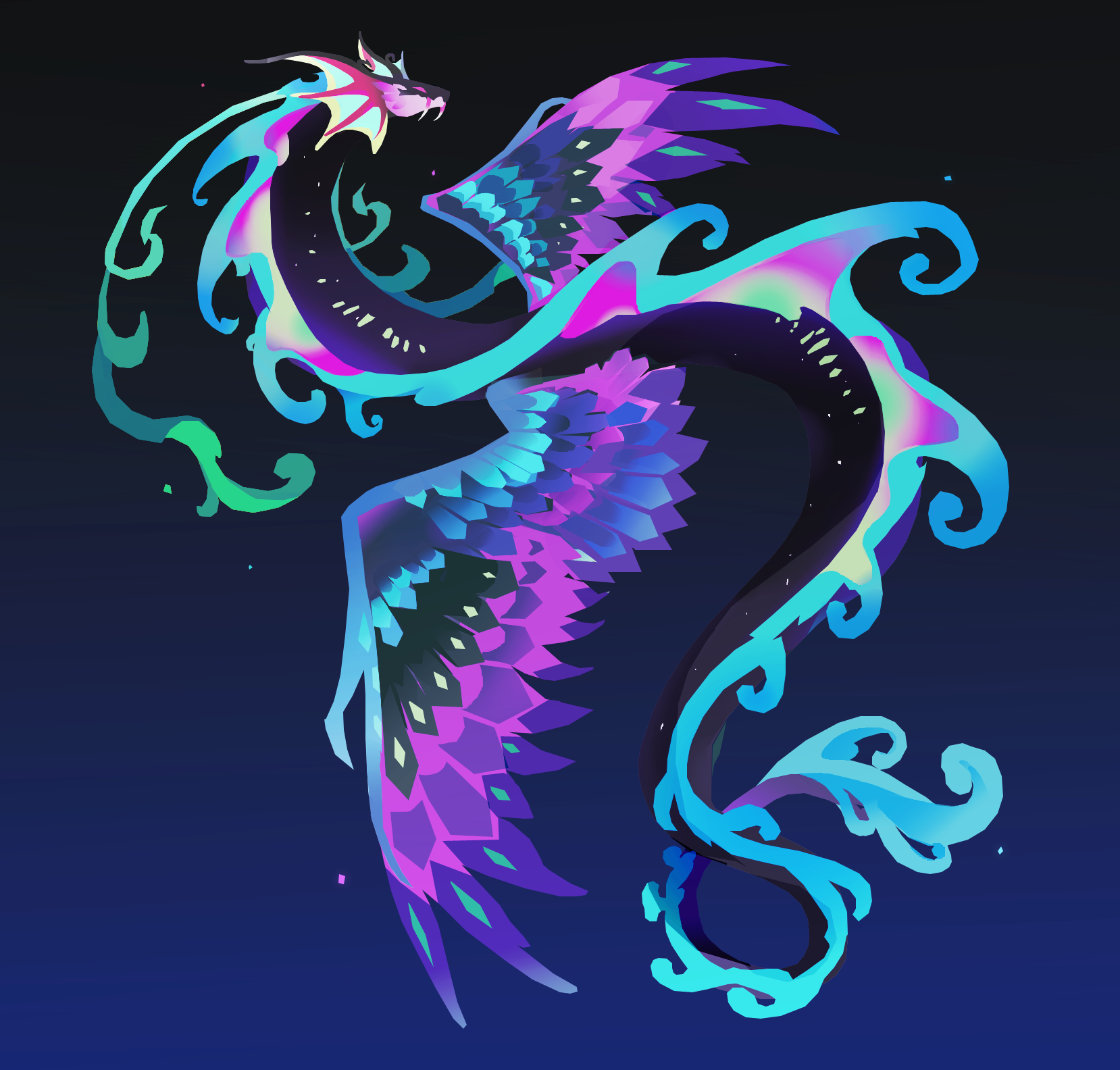 Aurora Dragon (Commission)