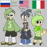 Alphabet Lore Humans As Their Nationality!! VII