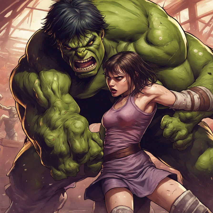 Woman Hulk Rage Male Wrestler Incredible Hulk Attacks Teen Female by davarg53 on DeviantArt