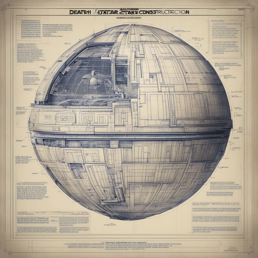 DEATH STAR Construction Blueprint By Davarg53 On DeviantArt death-star-construction-blueprint-by-davarg53-on-deviantart