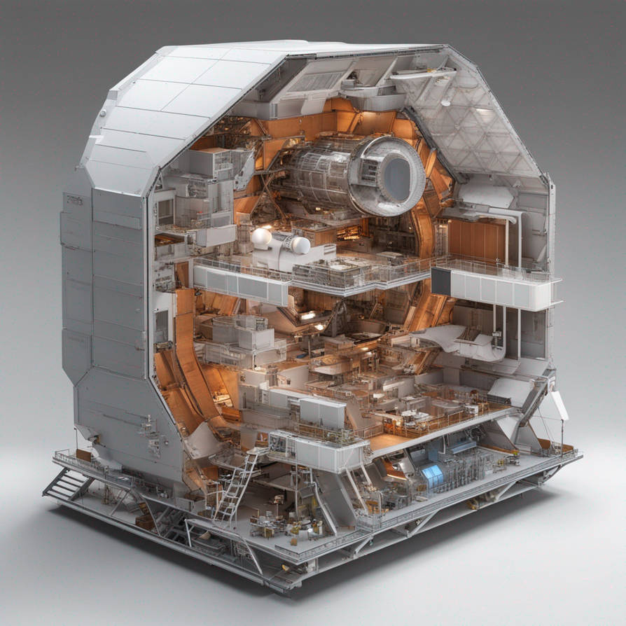 Mars Module Nasa Mars Power Station Module Cut Away by davarg53 on DeviantArt