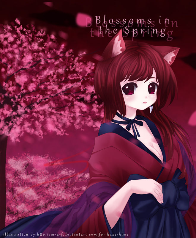 Blossoms in the spring (fanart/HBD Kaze-hime)