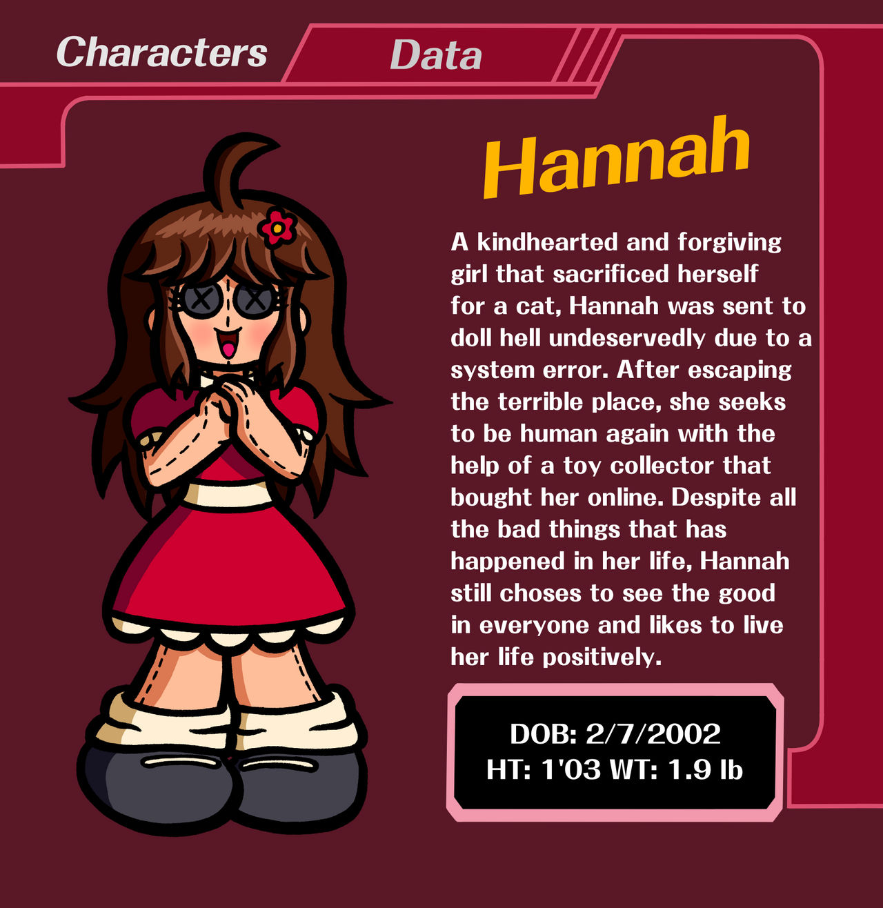 Bio Deviantart Hannah Bio Card by Blakjakart on DeviantArt