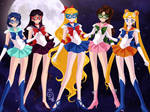 Sailor V and her crew by Lovely-Girl-10