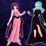 Ayeka and Ryoko Sailor Senshi style