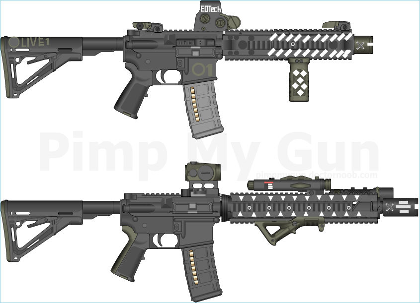 M4 Custom RIS Elite versions by BIMSEL18 on DeviantArt