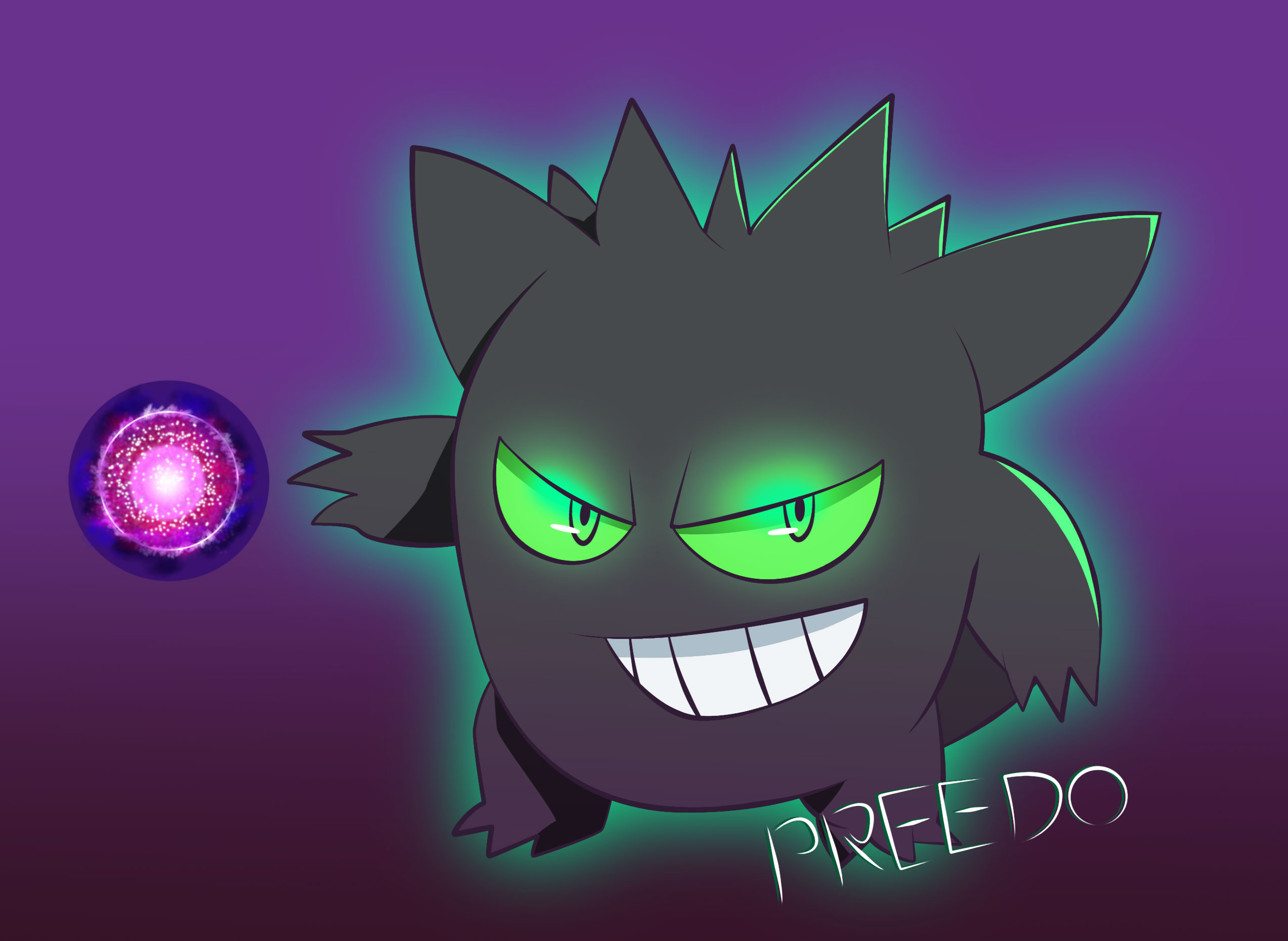 Shiny Gengar PxG Version by Preedo on DeviantArt