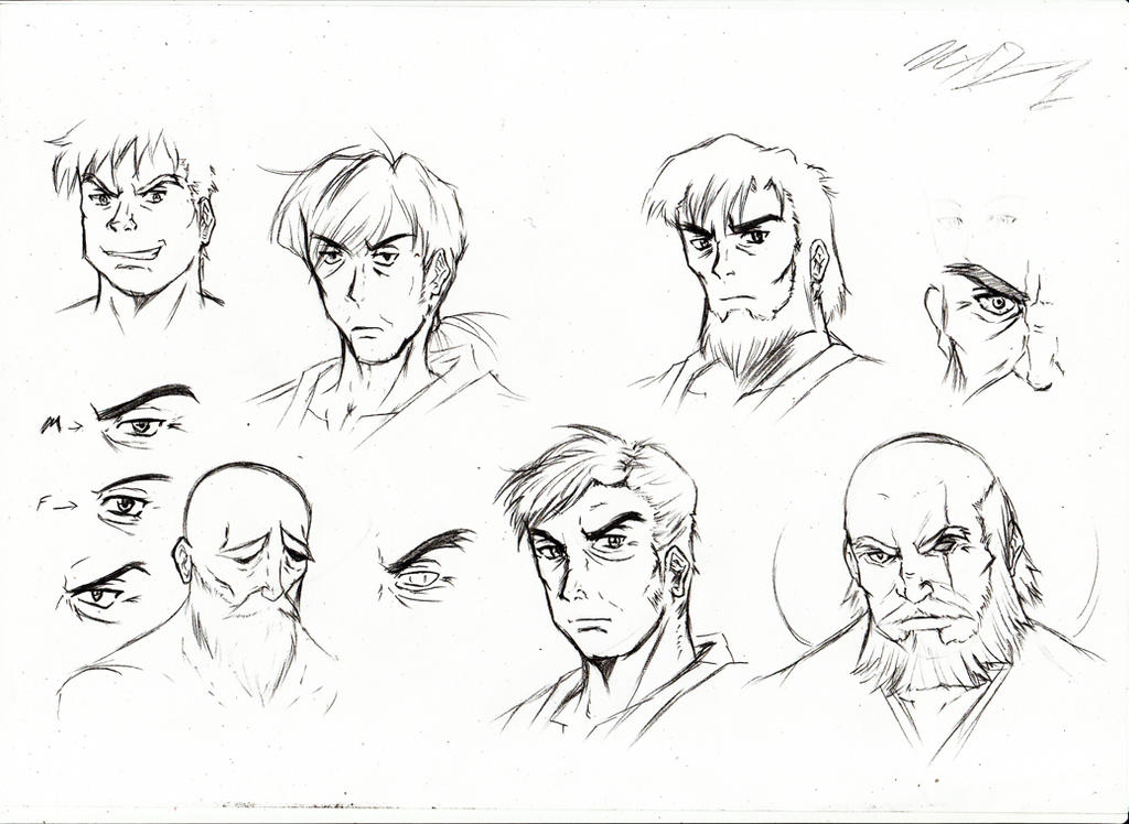 My learnings to draw old people by Penzoom on DeviantArt