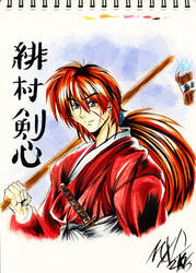 Kenshin Himura colored (REMAKE)