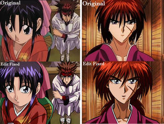 Rurouni Kenshin episode 22 Old vs Edited by Penzoom