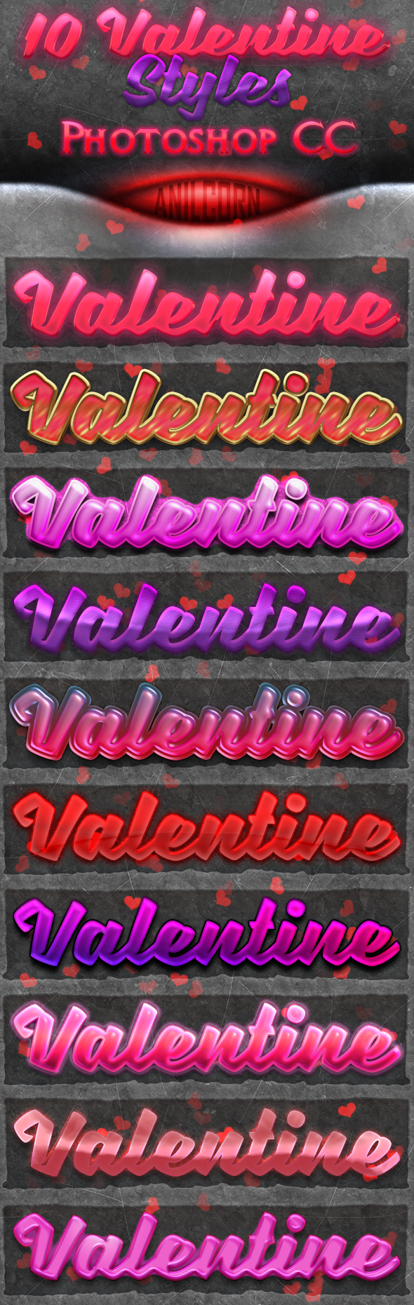 10 Valentine Styles