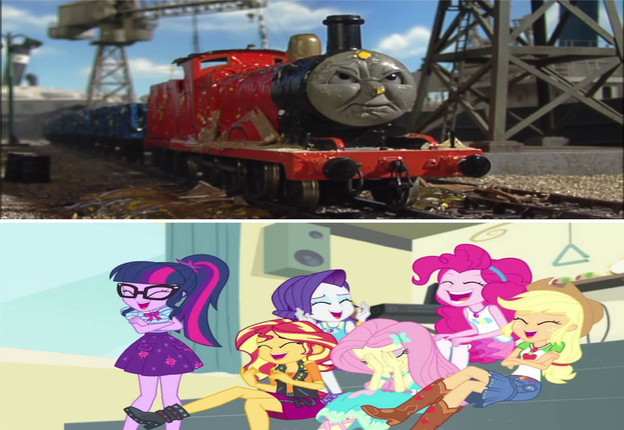 Mane 6 Laughing At James Getting Hit By Melons by Ammann415 on DeviantArt