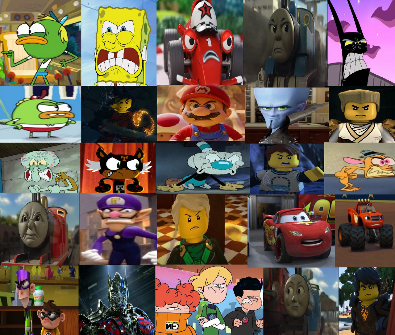 My Favorite Male Characters Angry by Ammann415 on DeviantArt