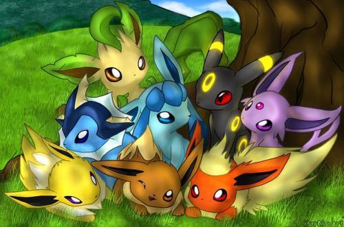 Eevee Evolutions by michellescribbles on DeviantArt