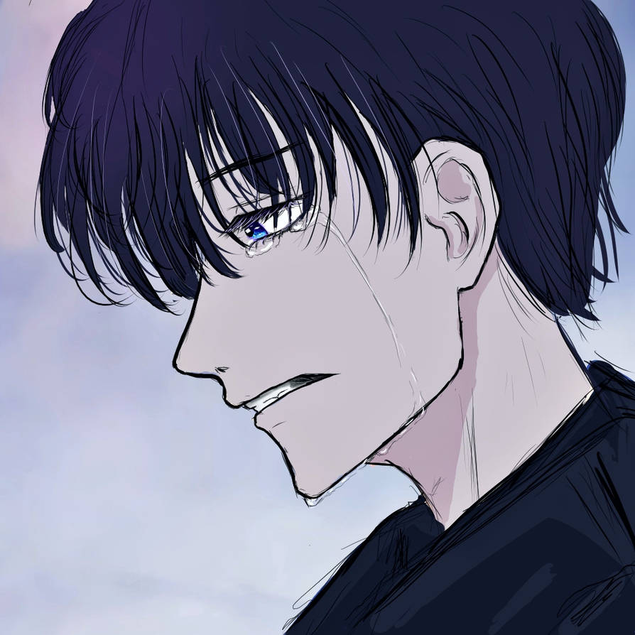 Anime boy crying by scratch3035 on DeviantArt