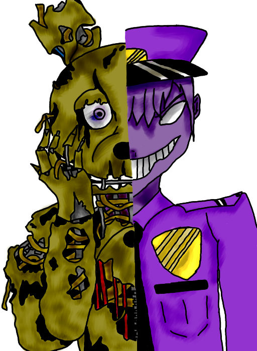 Springtrap / Purple guy Digital Colour by Mangled-forgotten on DeviantArt
